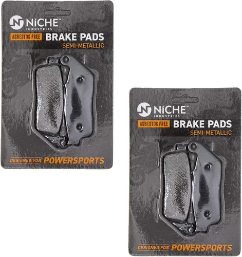 Vista 6 de NICHE Juego Pastillas de Freno para Honda ST1100 PC800 Suzuki GSX250R Kawasaki Versys 650 Delanteras Traseras Semimetálicas