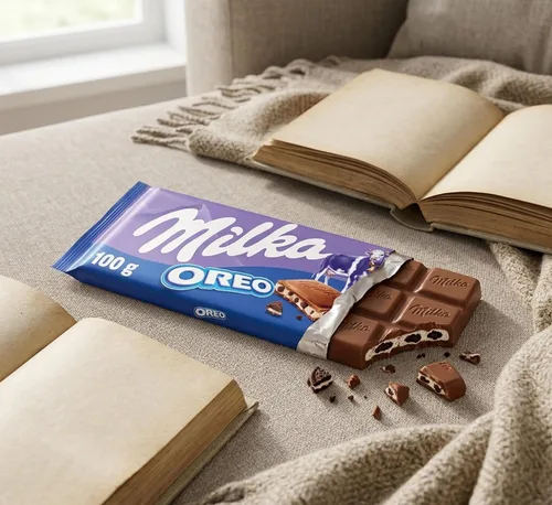 Vista 3 de Milka Chocolate con leche Oreo 3.53 oz (paquete de 10)