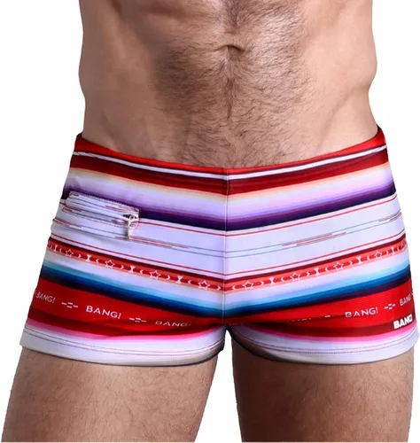 Vista 43 de Bang Men's Swimwear - Swim Trunk - Square Cut Bathing Suit for Men