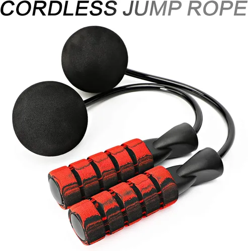 Vista 2 de Cuerda de Saltar, Cuerda de Saltar Sin Cuerda de Entrenamiento para Fitness, Cuerda de Saltar Inalámbrica con Peso Ajustable para Hombres y Mujeres