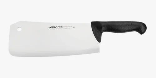 Vista 6 de Arcos Cuchillo de carnicero de acero inoxidable nitrum de 8 pulgadas y hoja de 7.874 in. Cuchillo de carnicero profesional. Mango ergonómico de Negro