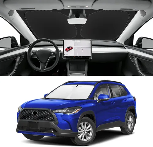 Vista 35 de Parasol plegable para parabrisas visor solar para ventana frontal accesorios de automóvil