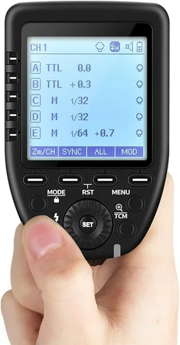 Vista 4 de Godox Xpro-C 2.4G X System TTL Transmisor de disparador de flash inalámbrico y 2 receptores controladores X1R-C compatibles con Canon Flash..