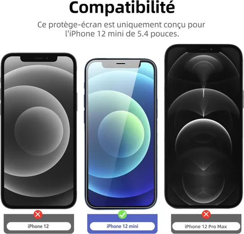 Vista 14 de NEW'C Paquete de 3 protectores de pantalla de privacidad para iPhone Air/iPhone 17 Air (6.5 pulgadas), película de vidrio templado antiespía