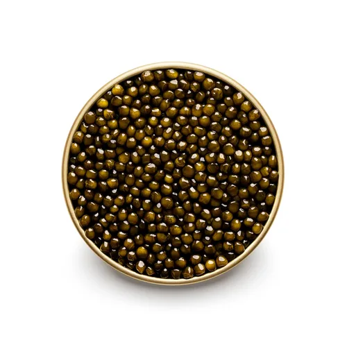 Vista 2 de MARKY'S Caviar de Esturión Kaluga Híbrido Negro – 1 oz / 28 g – Hueva Negra Híbrida Kaluga Malossol