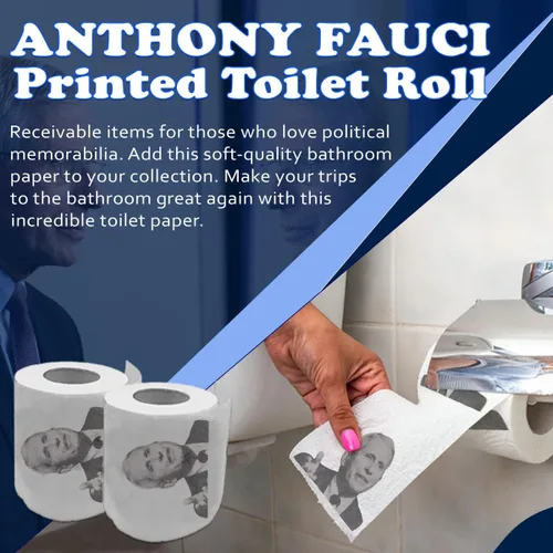 Vista 2 de Anthony Fauci - Rollo de papel higiénico Divertido regalo político de broma del Dr. Fauci para demócratas y republicanos que se oponen a Fauci