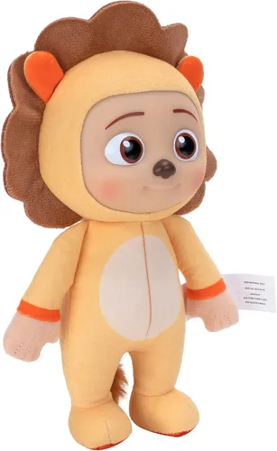 Vista 3 de CoComelon Temático de peluche JJ Little Lion de 8 pulgadas, inspirado en su programa favorito, juguetes para preescolares