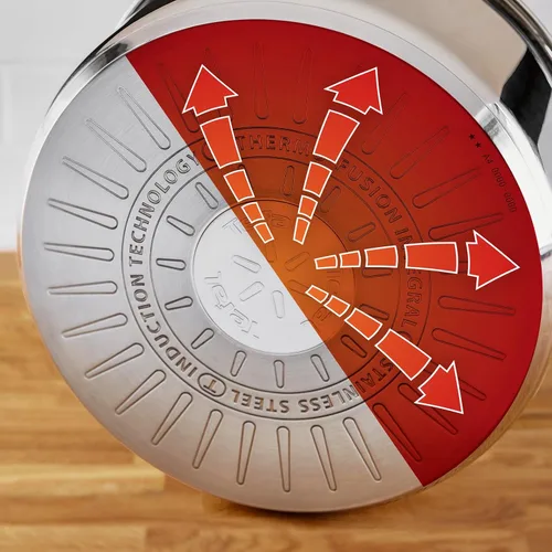 Vista 6 de Tefal Ingenio Preference ON - Juego de cacerolas, 7 piezas, apilable, mango extraíble, ahorro de espacio, antiadherente, inducción, acero