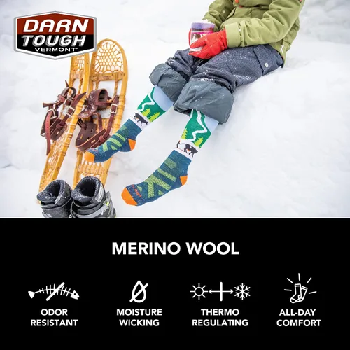 Vista 5 de Darn Tough Magic Mountain OTC Midweight with Cushion WPadded Shin - Youth
