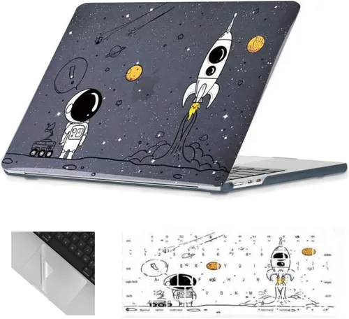 Vista 12 de Se7enline Funda compatible con MacBook Neo de 13 pulgadas 2026 A3404, diseño estético, bonita carcasa rígida femenina, cubierta de teclado