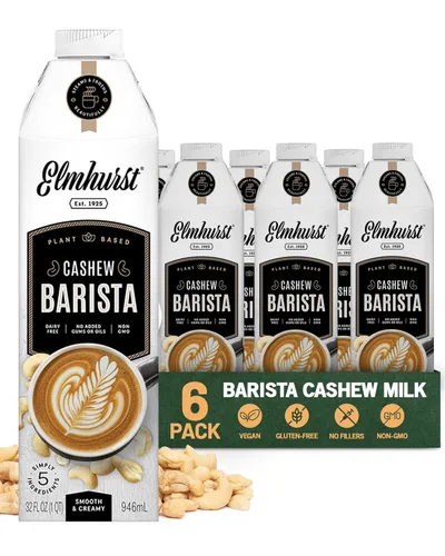 Vista 8 de Elmhurst 1925 Barista Edition Leche de avena, a base de plantas, vegana, 32 onzas (paquete de 6)