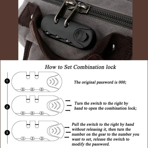 Vista 3 de Bolso tipo bandolera retro de Leaper, bolso de lona con asa cruzada para hombres y mujeres, bolso de hombro, bolso bandolera, bolso de mano, bolso