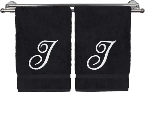 Vista 161 de Toalla de mano con monograma, regalo personalizado, 16 x 30 pulgadas, extra absorbente, 100% algodón turco, acabado de rizo suave, para baño, cocina