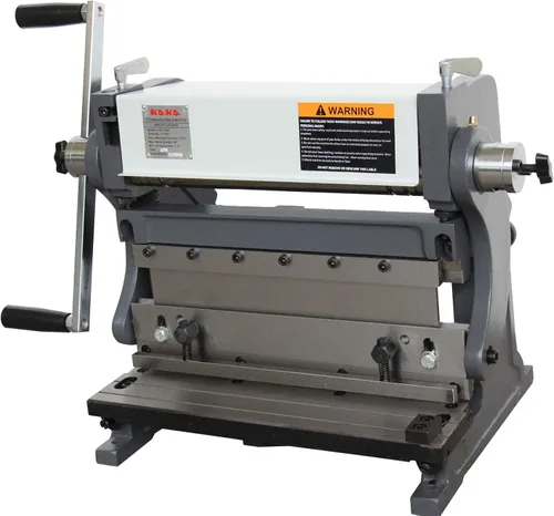 Vista 12 de KAKA INDUSTRIAL Freno de Metal, 8-pulgadas, máquina de corte de freno y rodillo de 3-en-1, corte de 20-calibres, 90° Máquina de rodillo deslizante