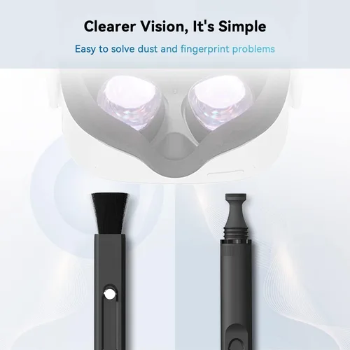 Vista 3 de Lápiz de limpieza de lentes compatible con MetaOculus Quest 12Pro lente óptica de polvo y limpieza de huellas dactilares para HTC VivePro índice
