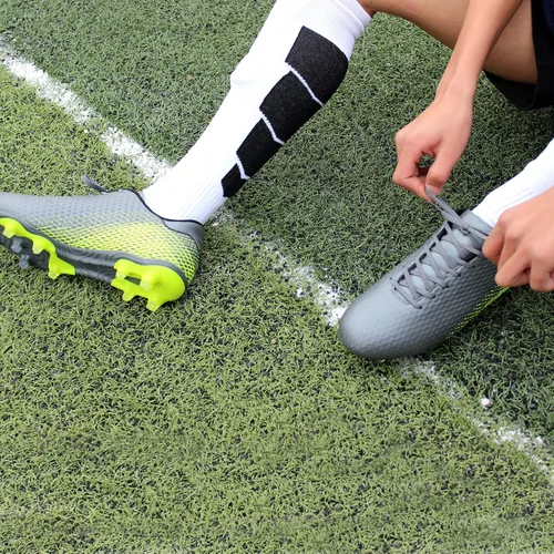 Vista 2 de Hawkwell Zapatos de fútbol atléticos para hombre para niños grandes jóvenes entrenamiento al aire libre tacos de fútbol firme