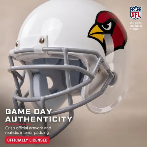 Vista 8 de Pegasus Sports NFL - Casco flotante de levitación giratorio con iluminación LED Arizona Cardinals
