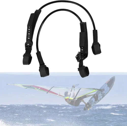 Vista 5 de 2 correas de arnés de windsurf, correa ajustable para tabla de surf de 28 a 34 pulgadas, accesorios de fitness para surf al aire libre