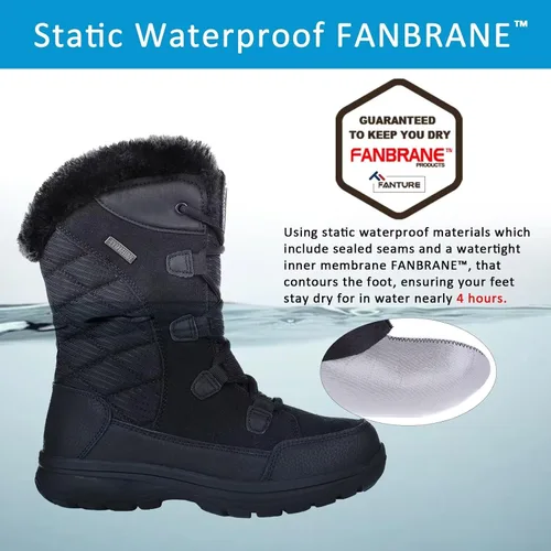 Vista 4 de Botas de nieve impermeables para mujer