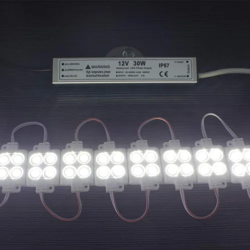 Vista 3 de Fuente de alimentación LED de 30 W y 12 voltios, controlador LED IP67 impermeable, convertidor de CA de 110 V a 12 V CC, transformador LED de salida