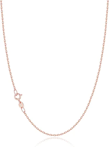 Vista 6 de Jewlpire 18k Gold Plated 925 Sterling Silver Chain Necklace for Women, 1.2mm Cable Chain Necklace Super Sturdy & Shiny Women's Chains Necklaces