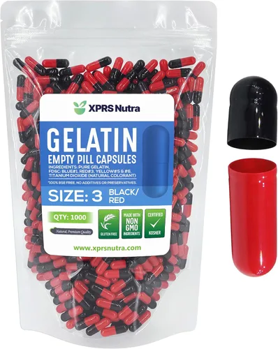 Vista 38 de XPRS Nutra Cápsulas vacías tamaño 3 – 1000 cápsulas vacías de gelatina – Pastillas de relleno de cápsulas de bricolaje – Tapa de gel de píldora