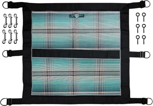 Vista 7 de Kensington - Protector de puerta para caballos, diseñado para mantener a los caballos de forma segura con estilo, correas ajustables y accesorios