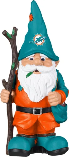 Vista 6 de FOCO NFL Team Logo Holding Stick Garden Statue Outdoor Gnome Varios