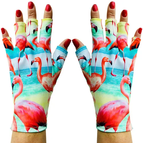 Vista 60 de ManiGlovz - Guantes de uñas originales con protección UPF 50+ UV Manicura de gel y guantes anti UV sin dedos para mujeres Se pueden utilizar