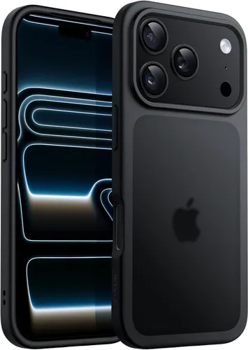 Vista 15 de JETech Funda mate para iPhone 17, color negro
