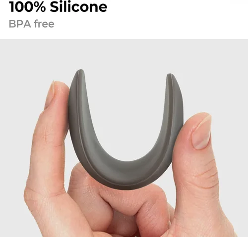 Vista 4 de Carrotez Soporte para cuchara de café de silicona, 2 piezas (0.2 x 1.6 x 3.74 pulgadas), soporte para cuchara flexible en forma de almendra
