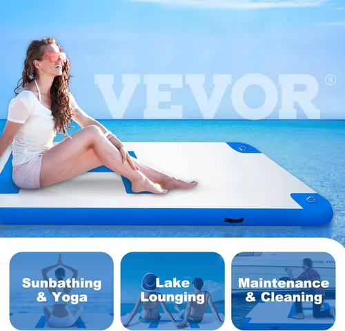 Vista 2 de VEVOR Inflatable Floating Dock