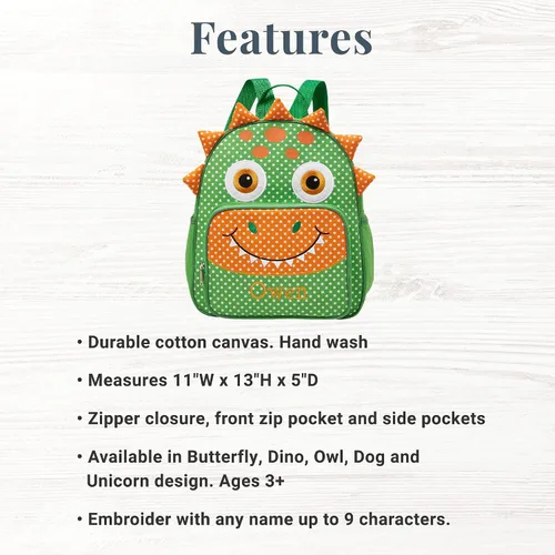 Vista 5 de Let's Make Memories Mochilas personalizadas Little Critter - Para niños, Gris, Perro