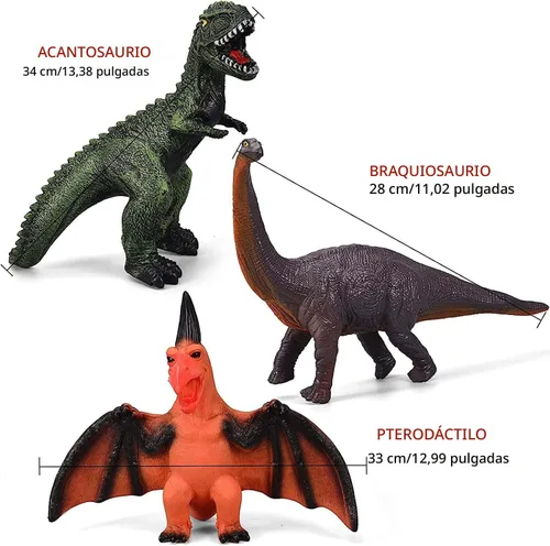 Vista 4 de Gzsbaby 6 juguetes de dinosaurio jumbo para niños de 3 a 5 años y niños pequeños, juguetes de dinosaurio grandes y suaves para los amantes – regalos