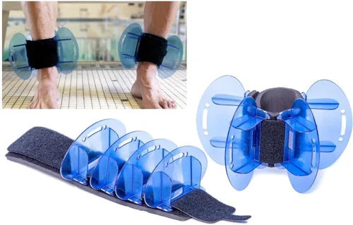 Vista 17 de Total Body Pool Weights for Water Exercise Bundle, Polycarbonate Upper Body Bells & Padded Lower Body Fins, Aqua Therapy, Pool Exercise, Water