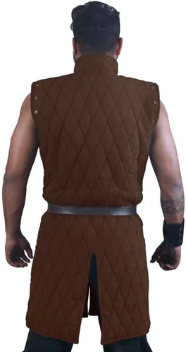 Vista 3 de THE MEDIEVALS Gambeson - Abrigo acolchado grueso y tejido de algodón de Armadura