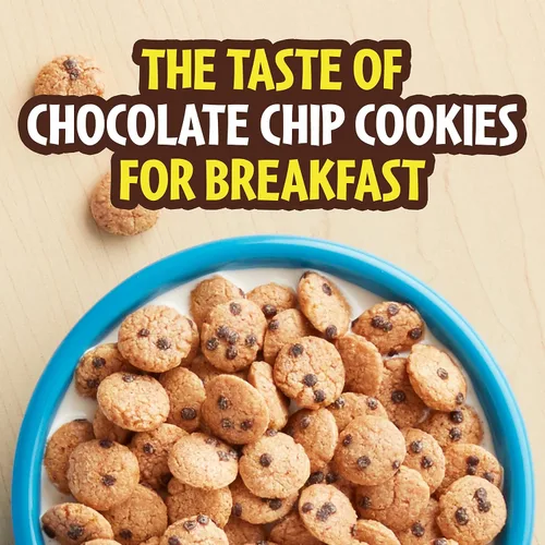 Vista 2 de Cookie Crisp, Cereal para desayuno, sabor a galletas con chispas de chocolate, 10.6 onzas (paquete de 12)