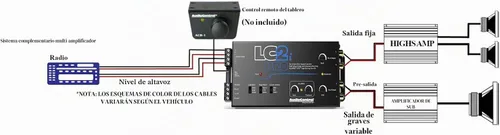 Vista 3 de Elite Audio AccuBASS - Kit convertidor de salida de línea de 2 Ch - Procesador LC2iPro y cable RCA sin oxígeno de 17 pies