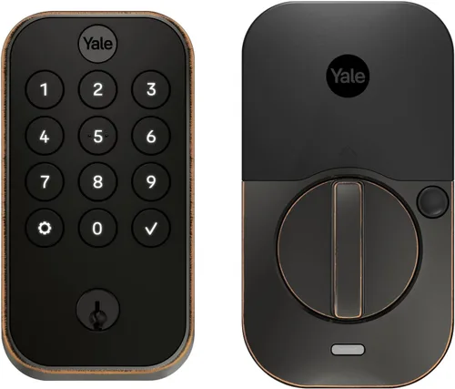 Vista 8 de Yale Assure Lock 2, Cerradura de Pestillo de Puerta de Entrada sin Llave Negro Gamuza con Teclado Electrónico con Pantalla Táctil para Entrada