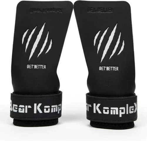 Vista 9 de Bear KompleX Black Diamond - Agarres sin agujeros para levantamiento de pesas, ligeros y de alto rendimiento, protegen las manos y proporcionan