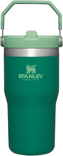 Vista 32 de STANLEY IceFlow 2.0 - Vaso con pajilla abatible con asa, 30 onzas, tapa giratoria y popote abatible, botella de agua a prueba de fugas, acero Tiza