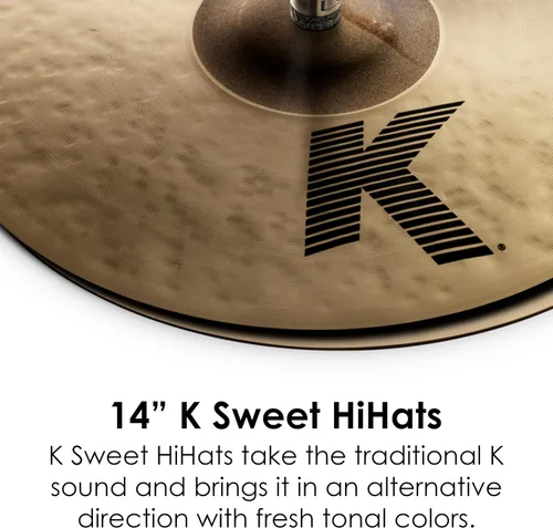 Vista 3 de Zildjian K0720 14" K Sweet Hi-Hat Platillos