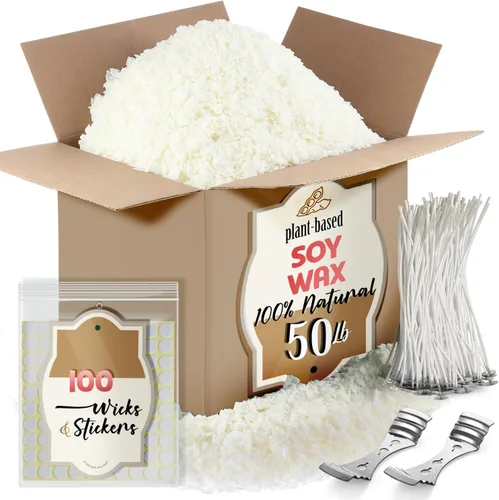 Vista 13 de Etienne Alair Kit de fabricación de velas de soja orgánica para adultos, manualidades de bricolaje, suministros completos de fabricación de velas