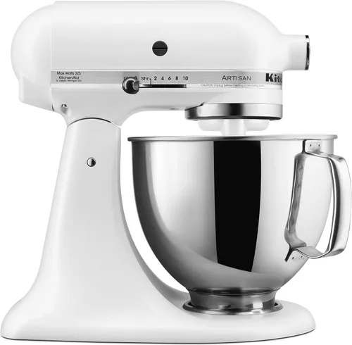 Vista 12 de KitchenAid KSM150PSCV Artisan Series Batidora de pie de 5 cuartos con escudo vertedor - Caviar