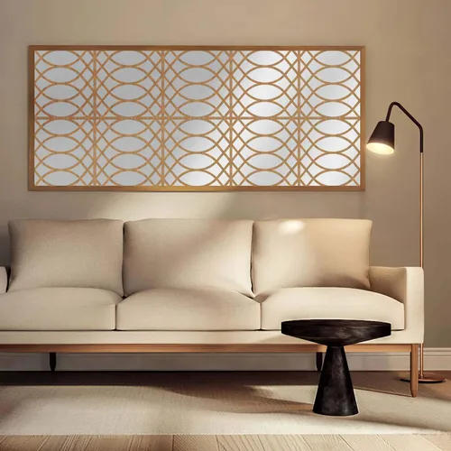 Vista 10 de 7 3/8"W X 7 3/8"H Extra Pequeña Gresham Decorativos Paneles De Pared De Madera De Calado, Roble Rojo