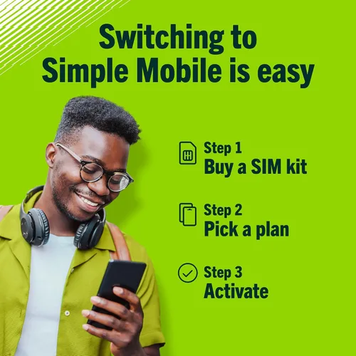Vista 3 de Simple Mobile Trae tu propio teléfono 3 en 1 kit de SIM prepago