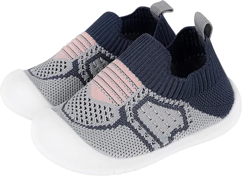 Vista 36 de Zapatos de bebé Pantuflas para niños pequeños, calcetines para niños y niñas, suela antideslizante