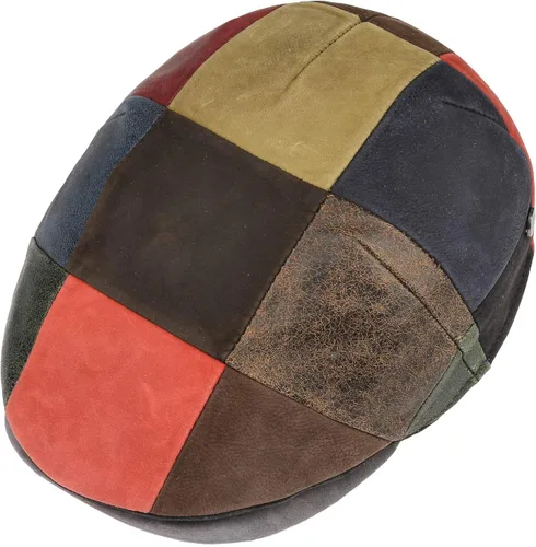 Vista 2 de Lierys Capri Bic - Gorra plana de piel para hombre, hecha en Italia