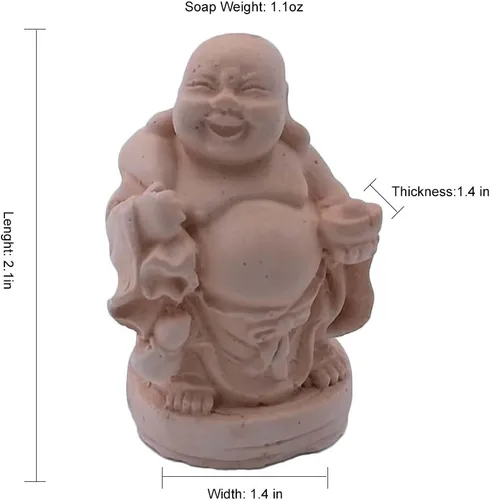 Vista 5 de Buddha - Molde de silicona para jabón hecho a mano, manualidades, vela, chocolate, magdalenas, hielo Buda-01