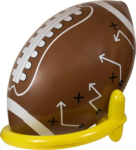 Vista 6 de GiftExpress Fútbol Americano Inflable Gigante Jumbo de 40" con Juego de Tee para Fiesta de Fútbol Americano, Día de Juego, Decoraciones Temáticas